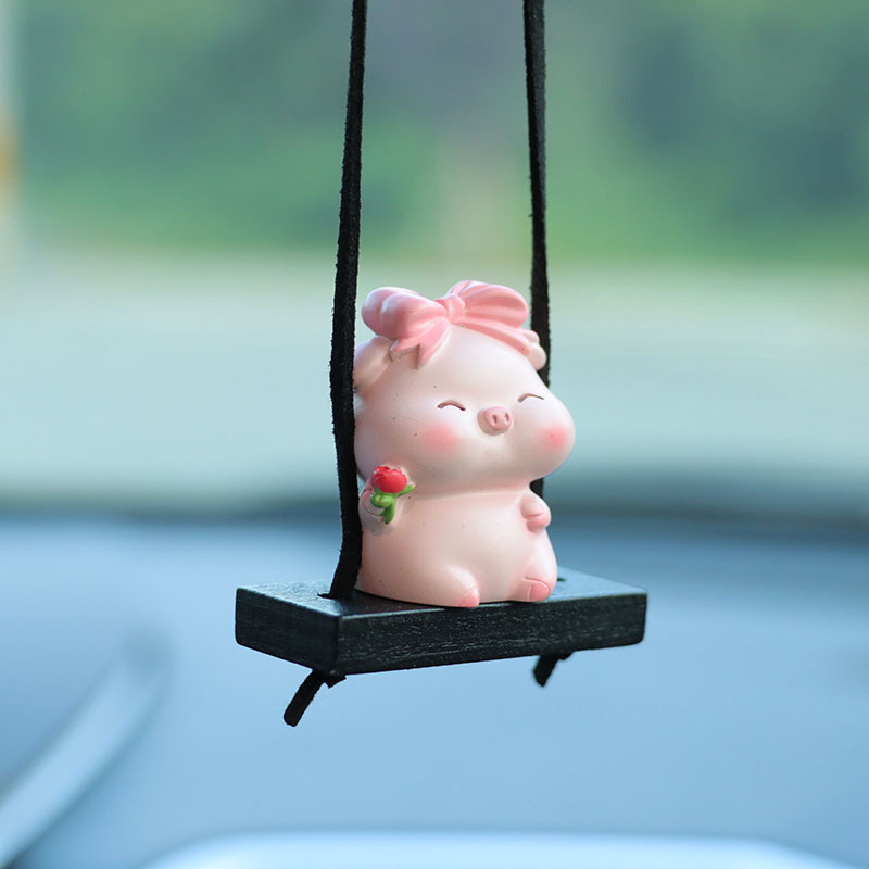 Cross-border e-commerce for creative piggy car interior pendants car ornaments car pendants decorative pendants