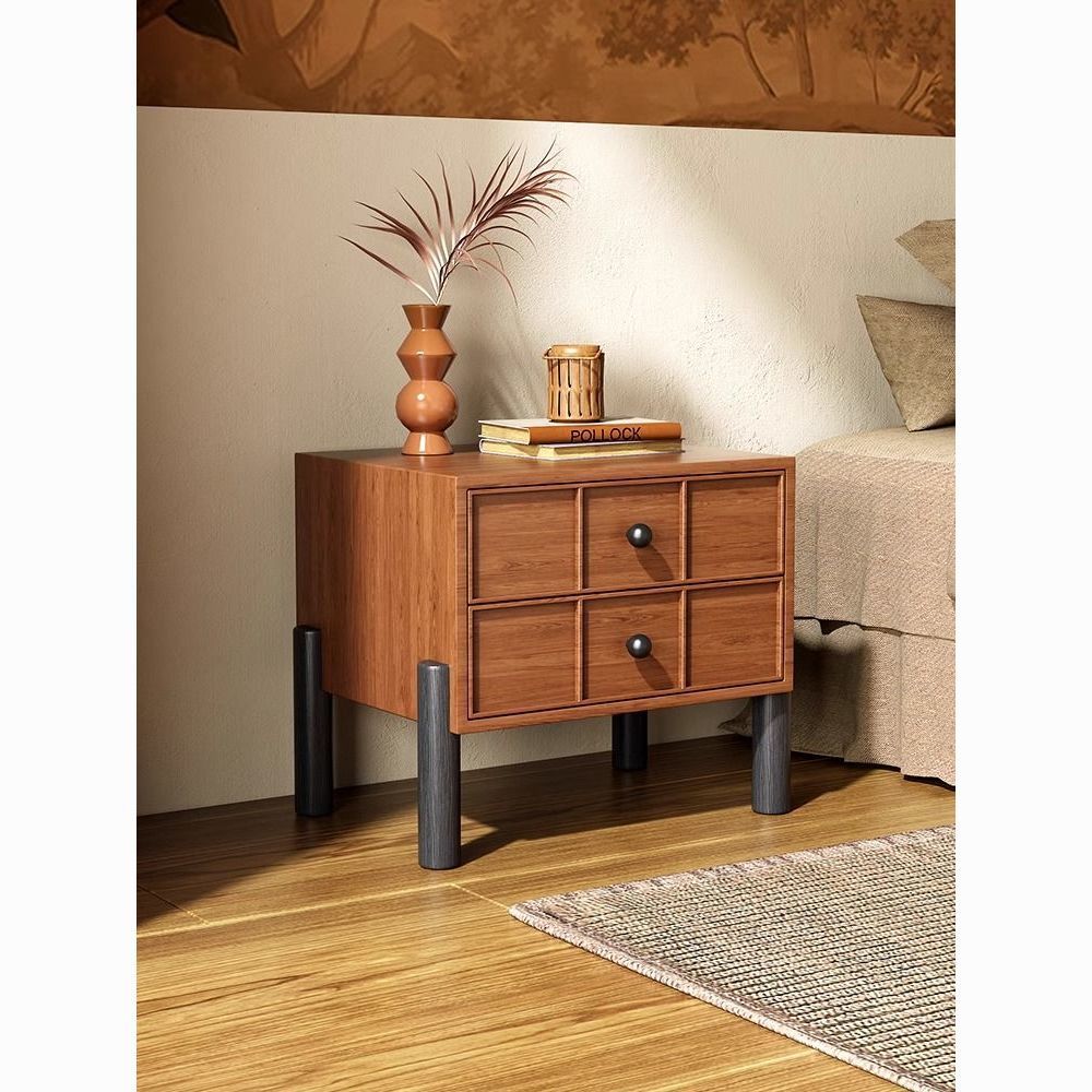 Second-Hand Bedside Table for Home Bedroom Bedside Table Solid Wood Simple Modern Small Cabinet American High-End Ins Style