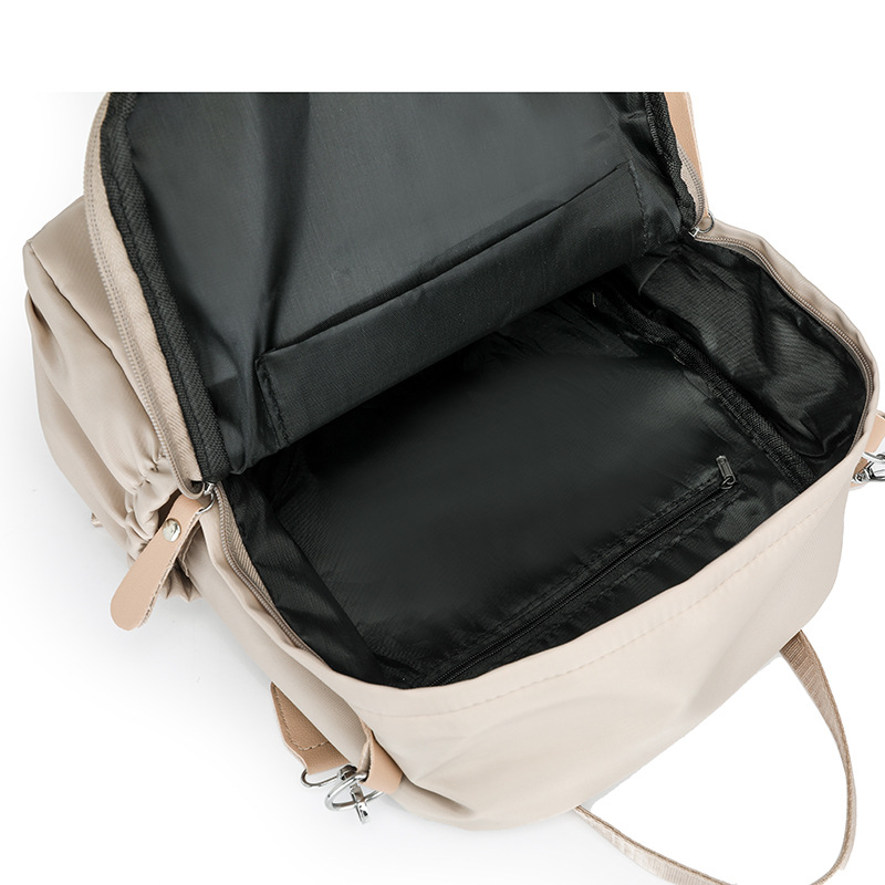 Mochila para mujer 2024 invierno nuevo estilo nylon ocio estudiantes universitarios de secundaria viajes de gran capacidad computadora mochila escolar marea