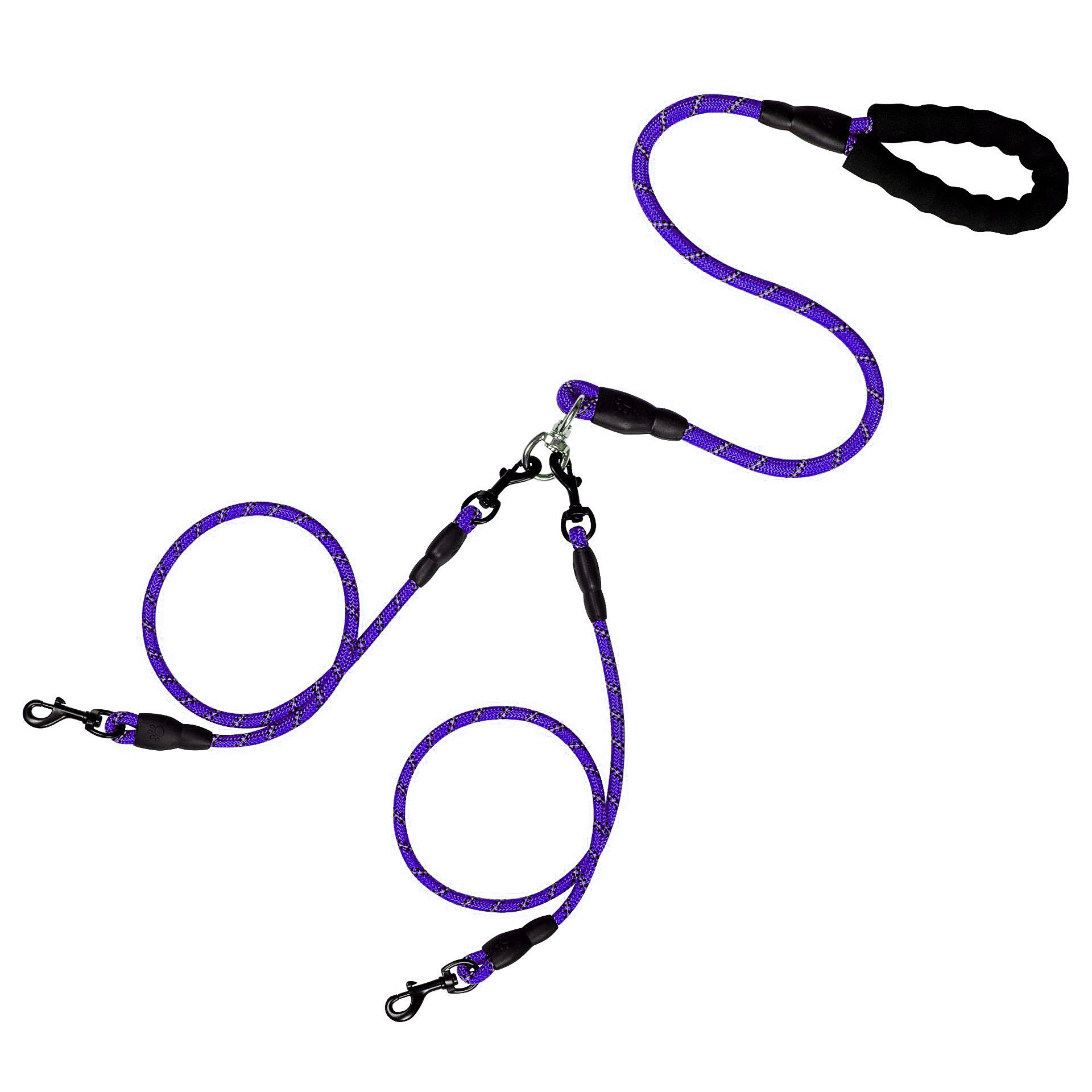 Purple double leash