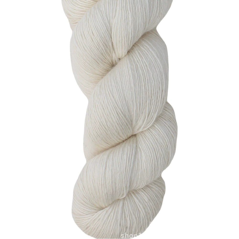 [В наличии] 100 г 20 г шерстяные нейлоновые белые носки для эмбрионов в специальной линии для ручного окрашивания тонкой шали