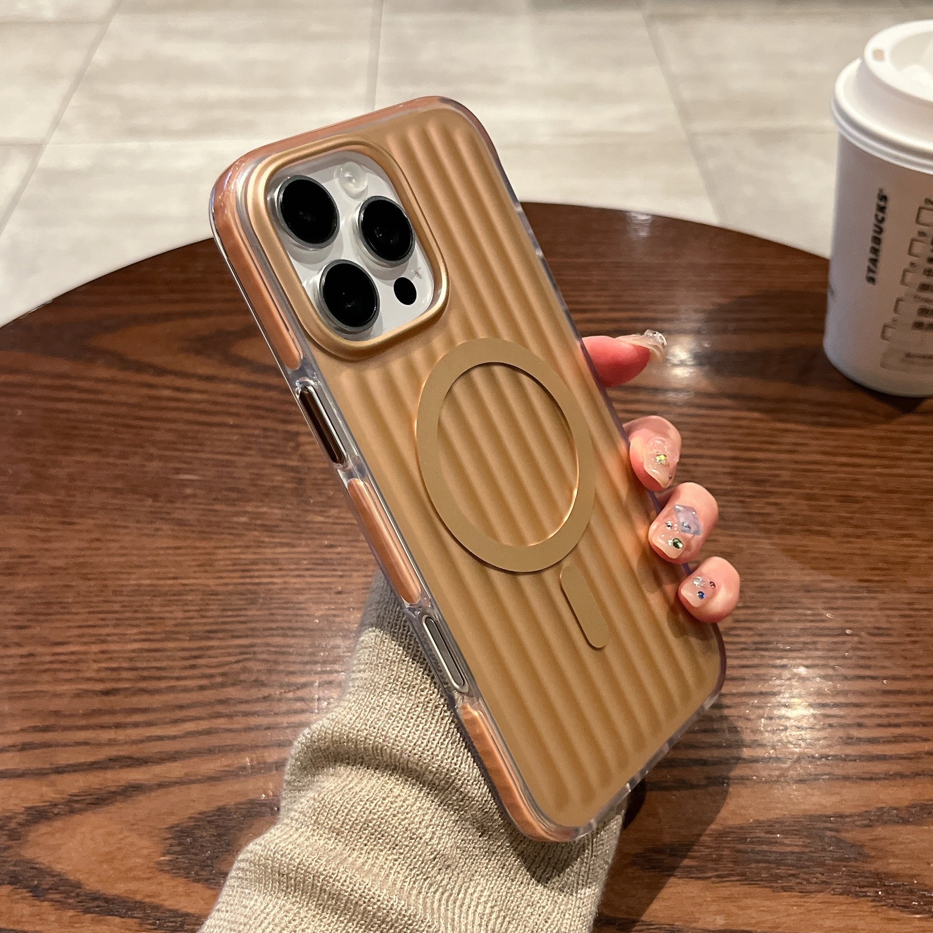 Maleta magnética simple y avanzada para iPhone16ProMax Apple 15 funda para teléfono móvil 14 nuevo estilo 13 pareja