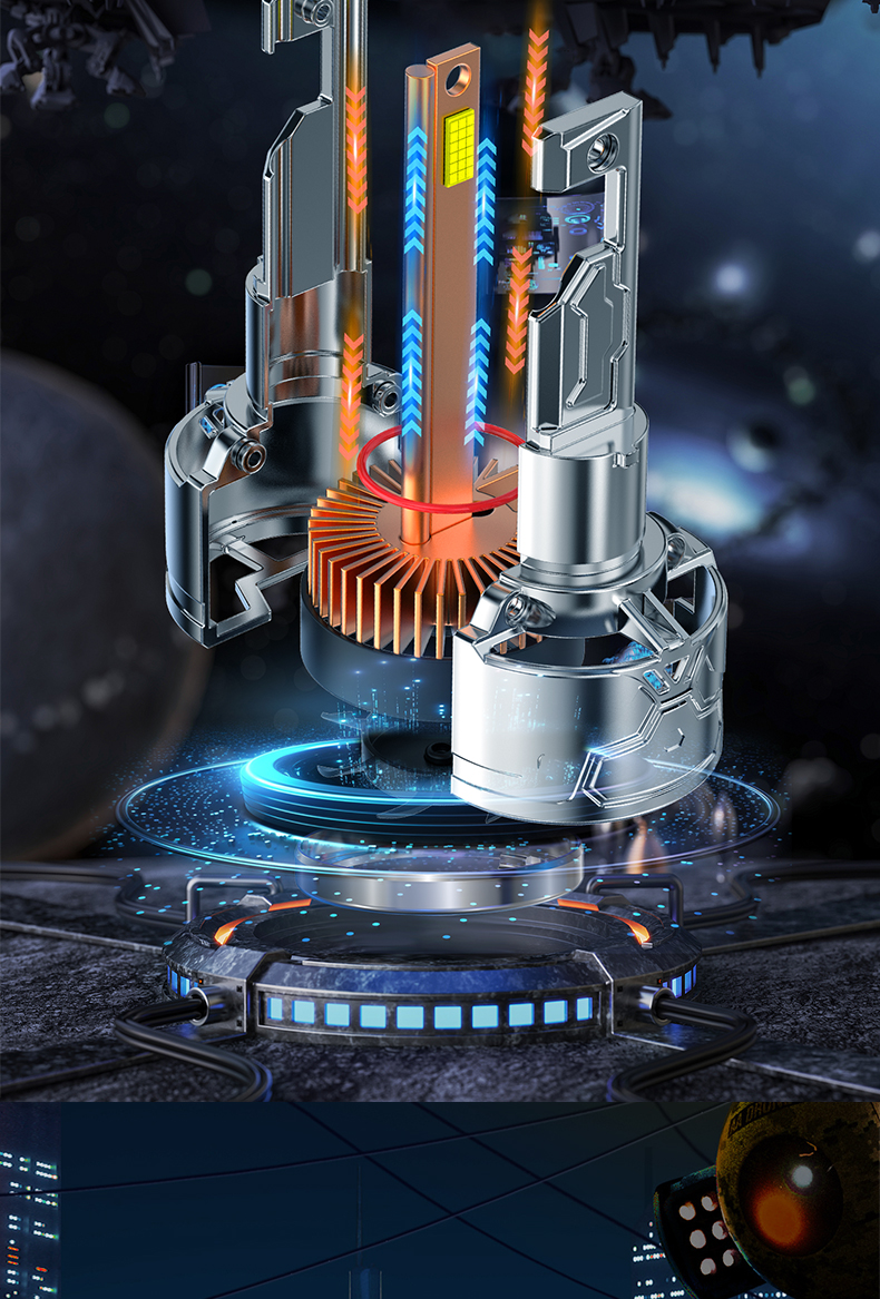 Suitable For Buick Excelle LED Headlights High Low Beam Strong Laser Modified Super Bright Car Light Bulbs_voghion.com