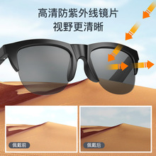 工厂直销跨境AI眼镜HiFi音乐耳机防紫外线太阳镜骑车导航智能眼镜