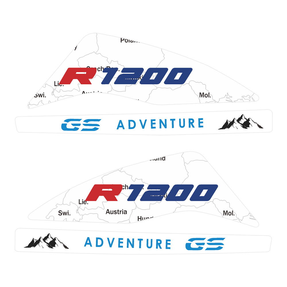 Adecuado para motocicletas BMW R1200GS Etiqueta decorativa personalizada creativa Etiqueta protectora reflectante Etiqueta adhesiva Película