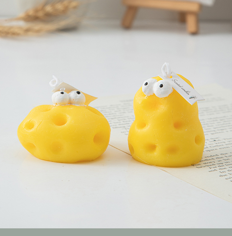 芝士兄弟香薰蜡烛伴手礼芝士蜡烛ins创意家居摆饰套装跨境蜡烛详情15