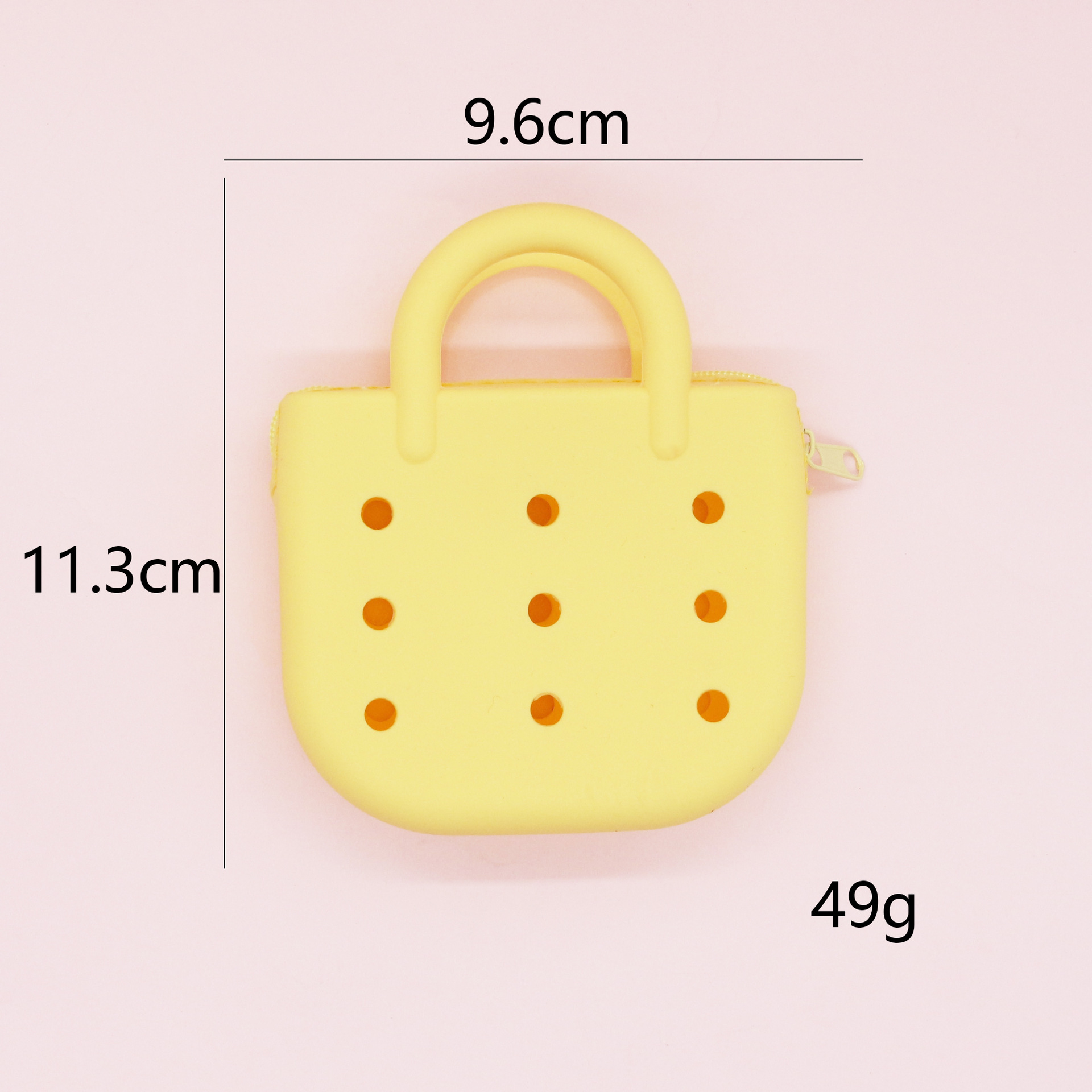 Monedero de silicona portátil explosivo lindo bolso de playa ligero y compacto nuevo bolso de almacenamiento de agujero de bricolaje de dibujos animados