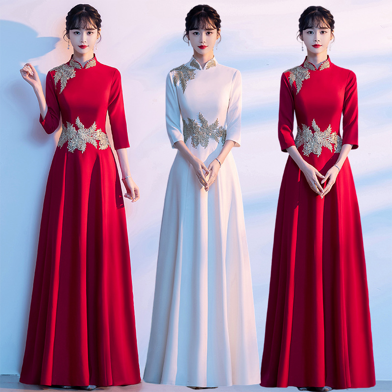 2025 New Large Choir Performance Costumes Performance Costumes Host Awards Etiquette Welcome Evening Dress Long Skirt for Women