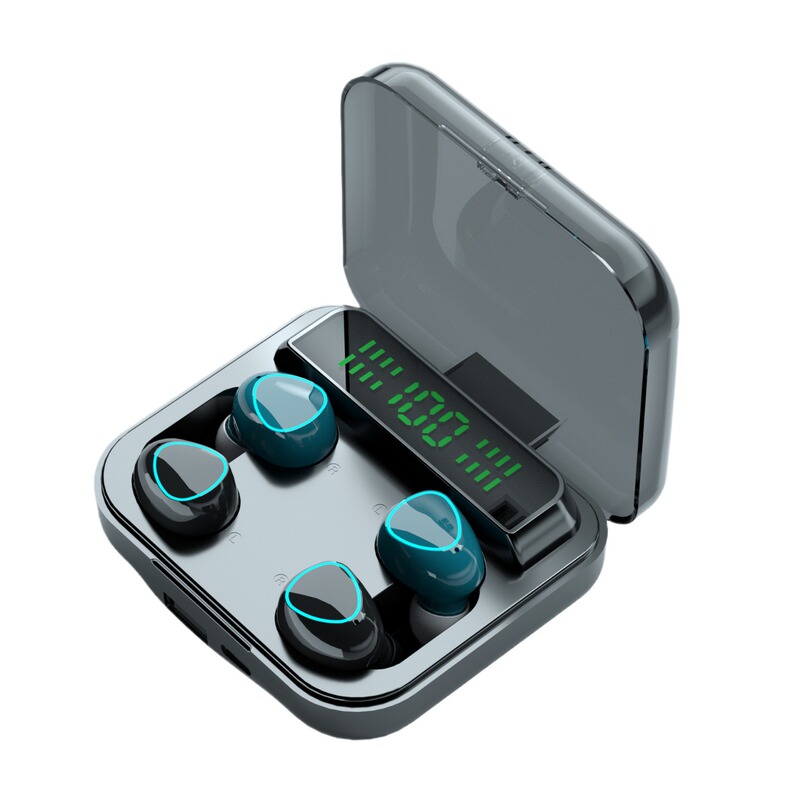 国境を越えた新型m22 bluetoothイヤホンカップル4つのタッチデジタル表示無線運動防水tws5.2|undefined