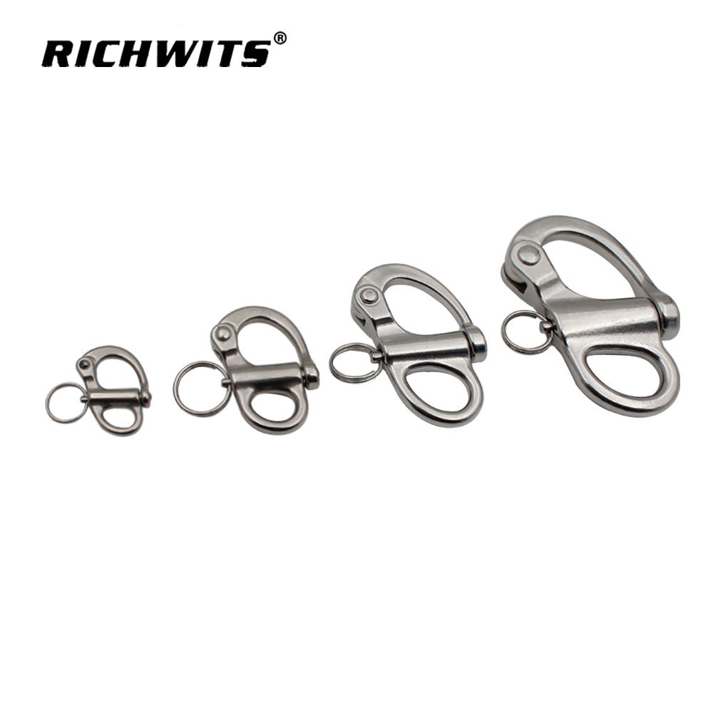 ZHIBO 금속 RICHWITS 스테인레스 스틸 316 고정 스프링 걸쇠 방향 걸쇠 핸드 풀 걸쇠
