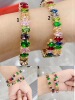 Fashionable bracelet, stone inlay, zirconium, wish, simple and elegant design, wholesale