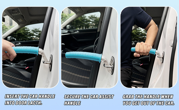 Car Handle Aid Elderly Exit Portable Vehicle Support Handle Security Armrest Hammer Tool