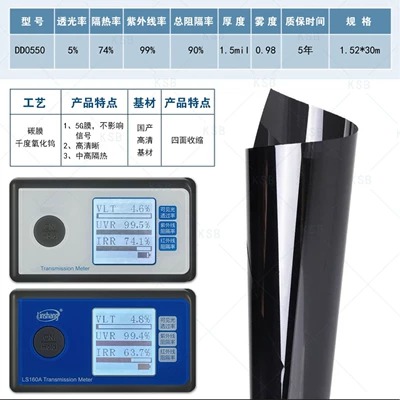 Automotive Film, Carbon Film, Four-Sided Shrinkage, Heat Insulation