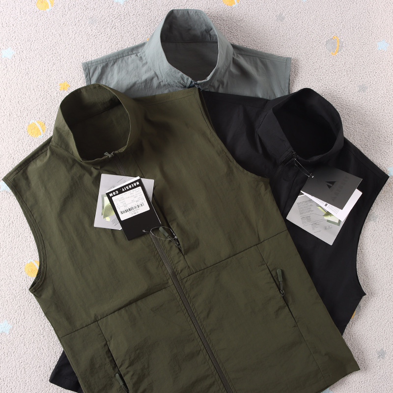 Tangjia Series Replacement Men's Clothing Autum New Men's Outdoor Water-Repellent Stand-Up Collar Sports and Leisure Men's Vest Jacket