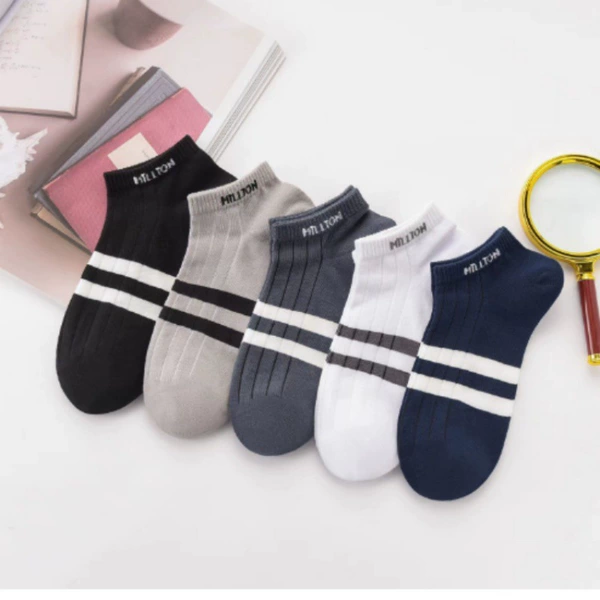 WD85 ship sock men's two bar letters