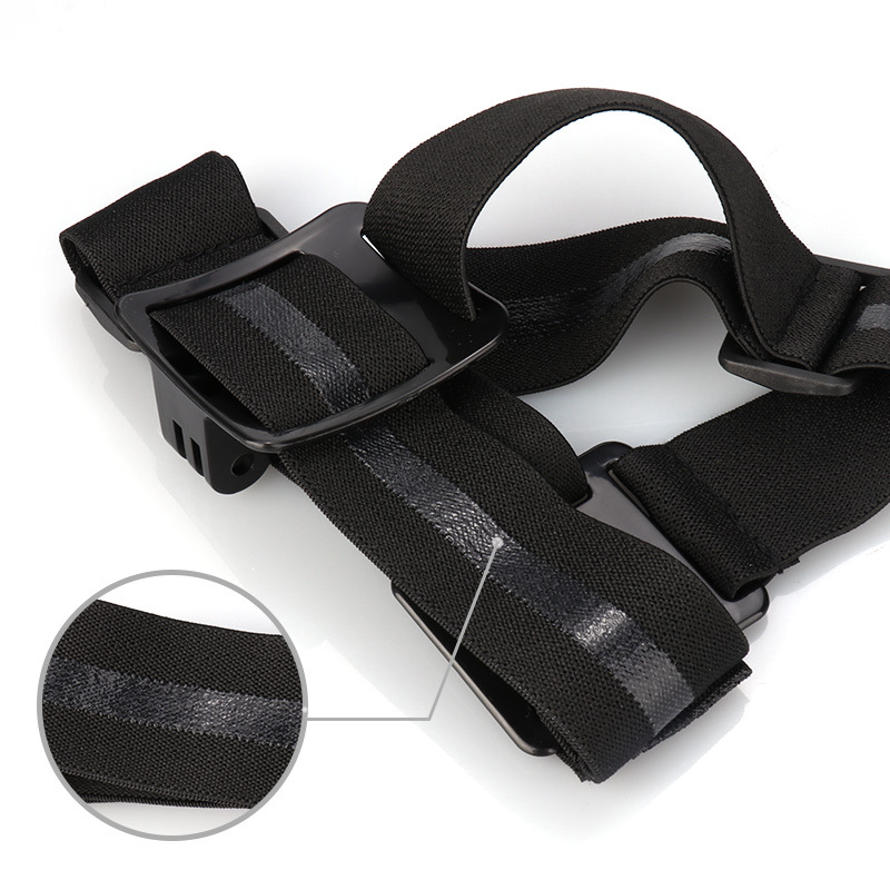 GOPRO Cámara deportiva TikTok accesorios de transmisión en vivo montado en la cabeza teléfono móvil soporte fijo antideslizante tres cabeza de goma cinturón