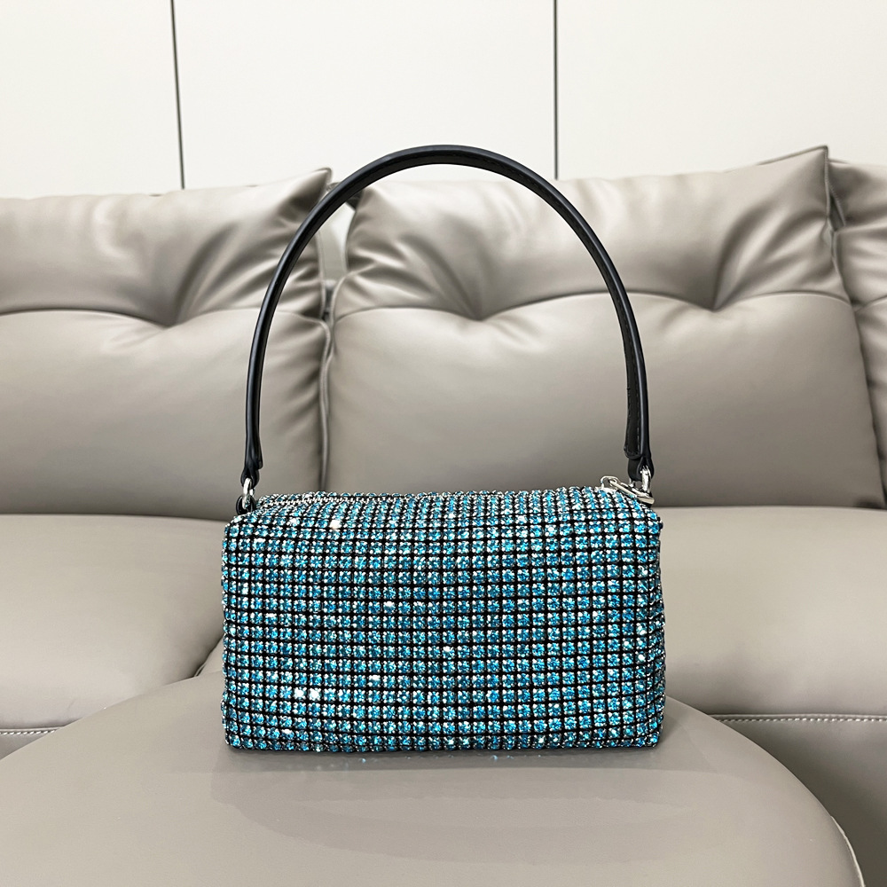 Borsa da donna transfrontaliera piena di diamanti borsa a tracolla borsa a tracolla con strass lucidi borsa da donna fatta a mano borsa da donna con diamanti_voghion.com