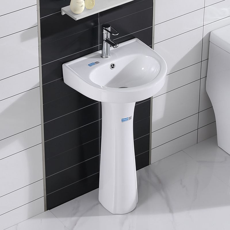 Column Basin Floor-Standing Multi-Style Combination Small Apartment Balcony Bathroom Washbasin Integrated Ceramic Column Basin