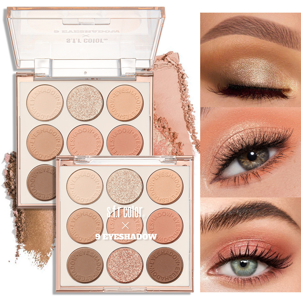 s.f.r color transfronterizo exclusivo para el desarrollo de color desnudo mate perlado desarrollo de color joven principiante nueve placas de sombra de ojos