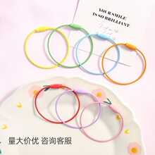 彩色5cm卡圈活口厂家直销不锈钢丝弹簧线圈现货饰品配件挂件批发
