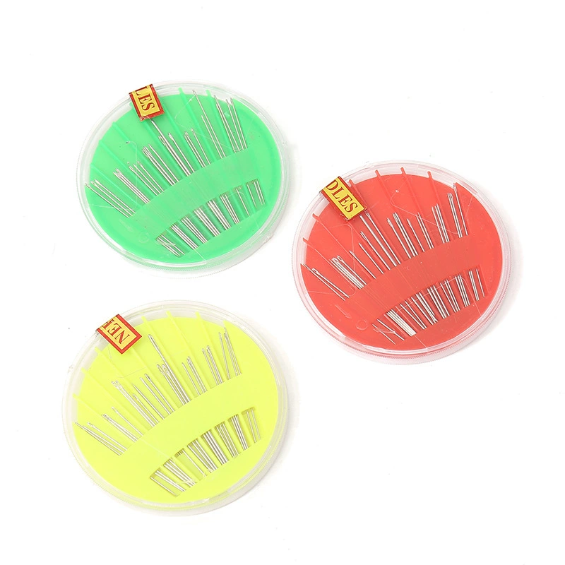 24 шт./упак., красочная коробка для игл для домашнего использования, швейные инструменты ручной работы, небольшой швейный набор, коробка для игл для студенческих общежитий