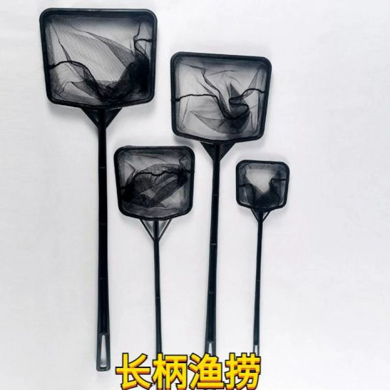 Чистящая рыболовная сеть для небольших аквариумов, практичная рыболовная сеть, сверхлегкая рыболовная сеть, бытовая щетка для сетки для мертвых углов, рыболовная сеть с длинной ручкой