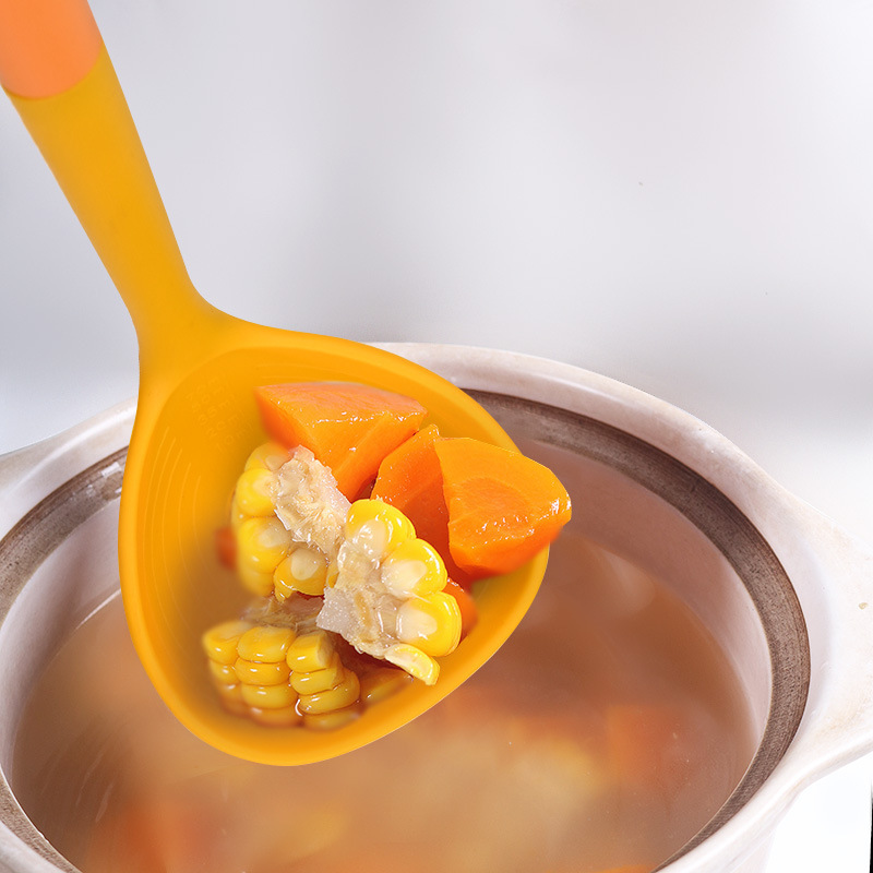 Fábrica de stock de cocina de silicona de grado alimenticio cocina de silicona resistente a altas temperaturas almidón de silicona agarrar set de setos de pesca