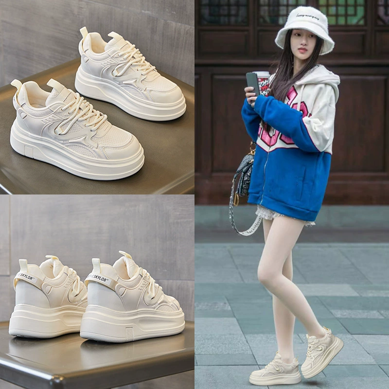 2025 весна и лето новая спортивная повседневная обувь модная дышащая шнуровка