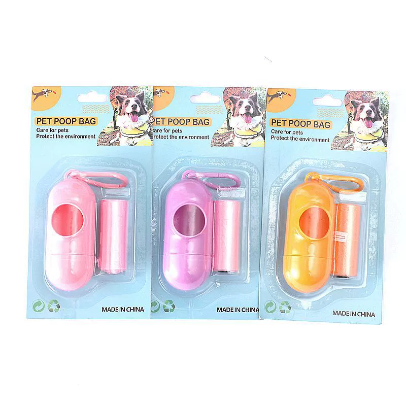 Pet Pill Туалет Picker Мусорная оболочка Блистер костюм Собака Мешок для мусора Бумажная Карта логотип Cross Border Amazon Пластик