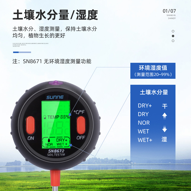 �Ϻ�����������������һˮ��ʪ�ȼ��������ˮ��PH�Ʋ����Ǳ�