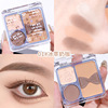 Matte small handheld eyeshadow palette, earth tones, wide color palette