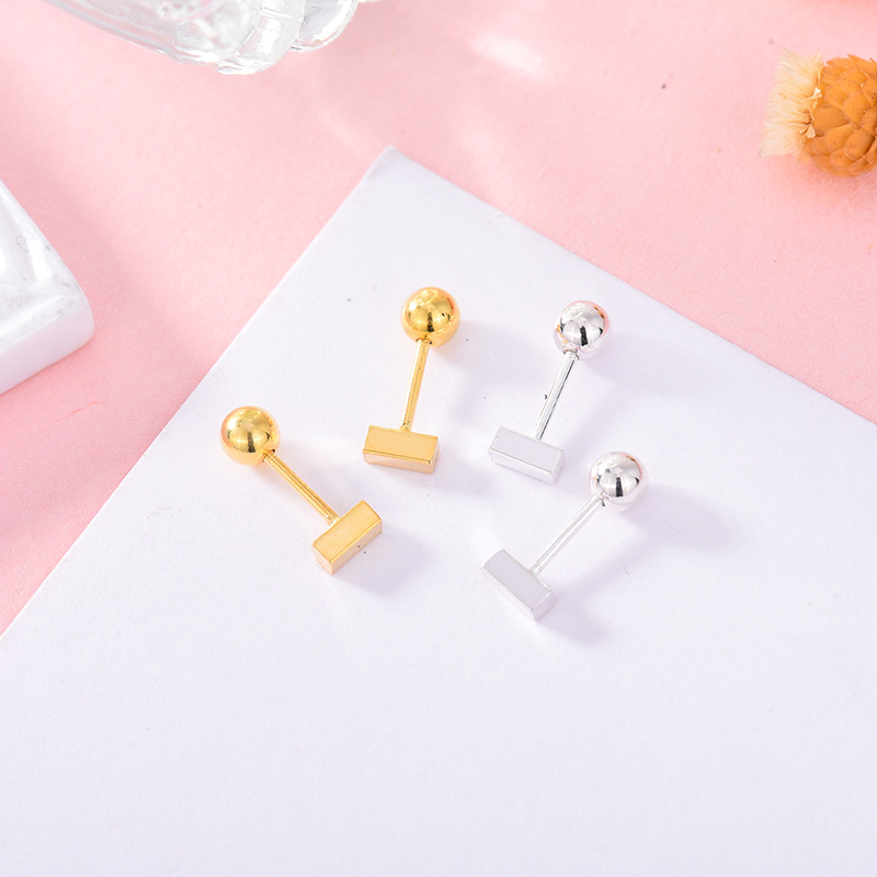 S925 sterling sølv ørestikker til mænd og kvinder piercing_voghion.com
