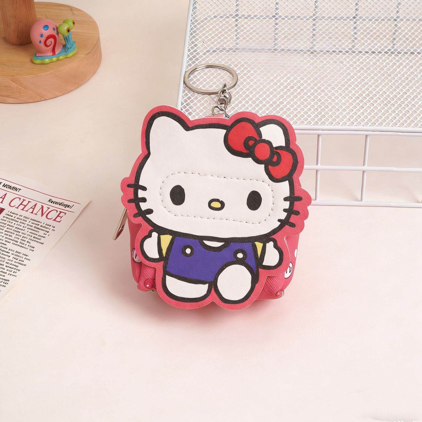 Mochila de dibujos animados, bolso de cambio para mujeres, bolso de llaver encantador, bolso mini portátil para niños