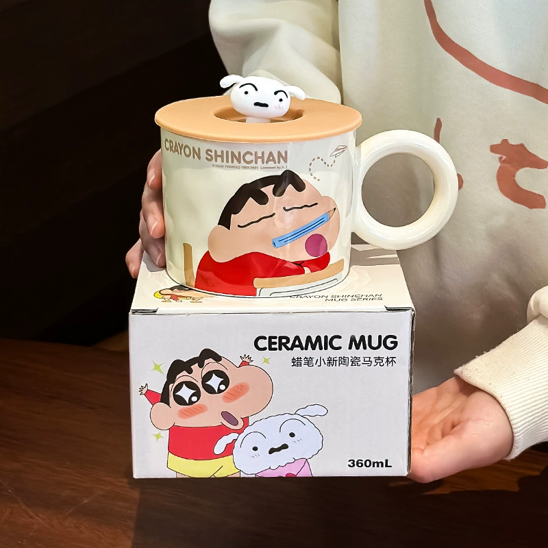 Керамические детские милые мультяшные карандаши (чашки) для домашнего использования с прозрачным стаканом для любимого, подарок на день рождения