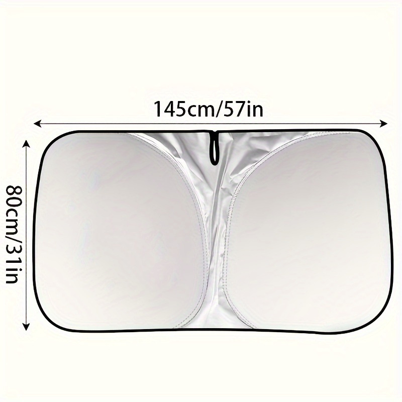 Cross-border foreign trade thickened titanium silver sunshade front windshield front and rear windshield window heat insulation sunshade curtain summer sun shield