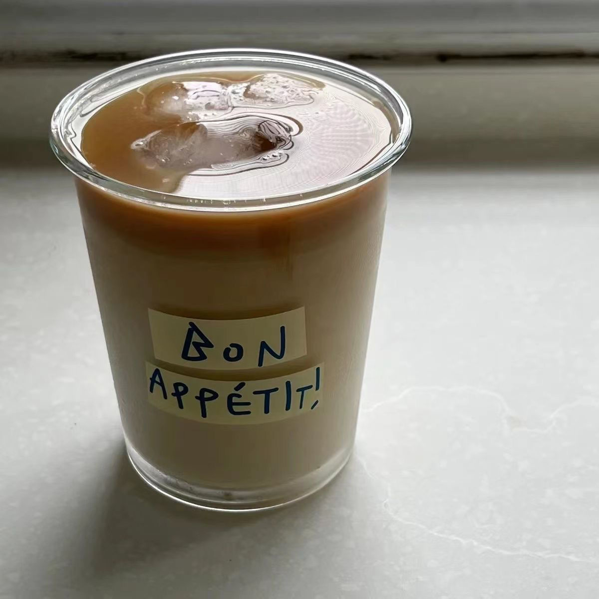 Letter-printed French-style Glass Exquisite Coffee Cup, Ins-style Home Breakfast American-style Cup_voghion.com