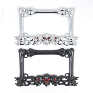 Plastic Skull Head Motorcycle License Plate Frame Abs Motorcycle License Plate Holder Motorcycle License Plate Frame License Plate Frame