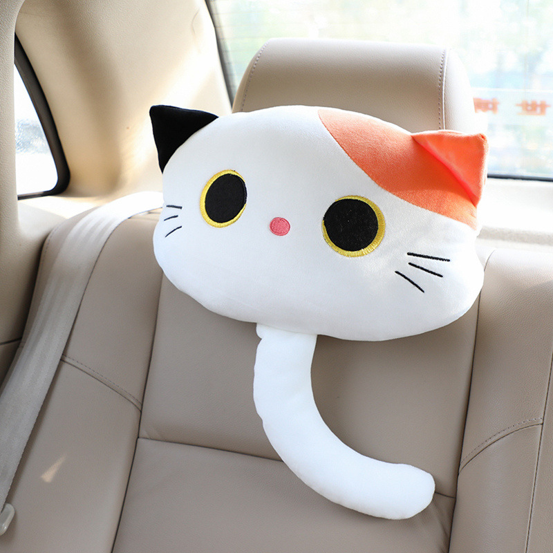 Cartoon Cat Car Headrest Pillow 10