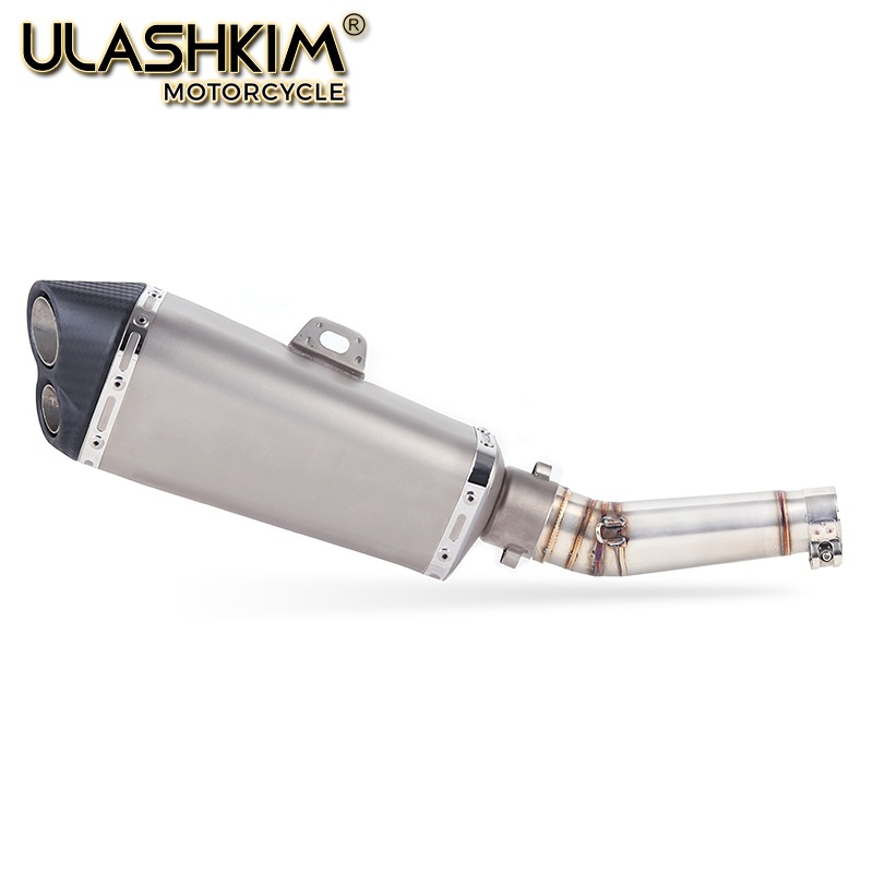Motorcycle Exhaust Pipe Suitable for Honda Nc700 Nc750 Nc750X 12-17 Modified Middle Exhaust Silencer