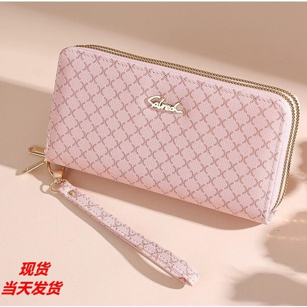 Women's Wallet, High-End Wallet, Cross-Border Multi-Functional Large-Capacity Clutch Bag, Wholesale Double Zipper Bag, Long Wallet