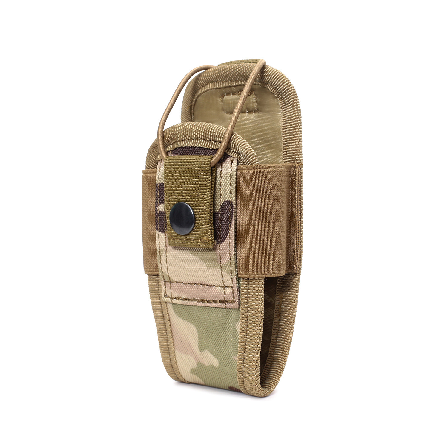 Estuche táctico para walkie-talkie Hoyoo para exteriores, bolsa de accesorios MOLLE, estuche protector externo multifuncional para walkie-talkie, bolsa de camuflaje
