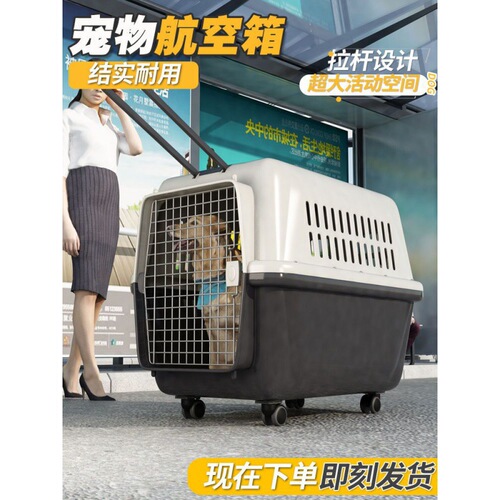 Wholesale air box for pet dogs, small, medium and large dogs and cats, portable outing, large car dog cage