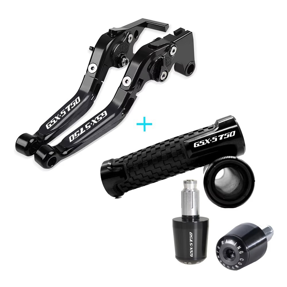 Applicable to GSX-S750 motorcycle modification: CNC brake and clutch lever handlebar end caps set