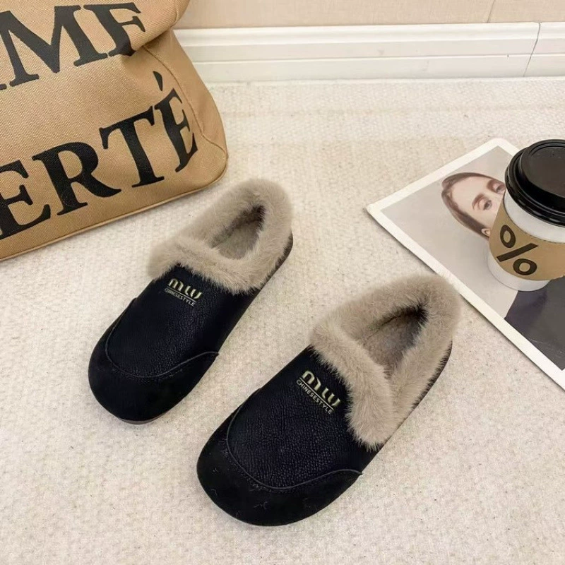 Fleece winter keep warm footwear, wholesale