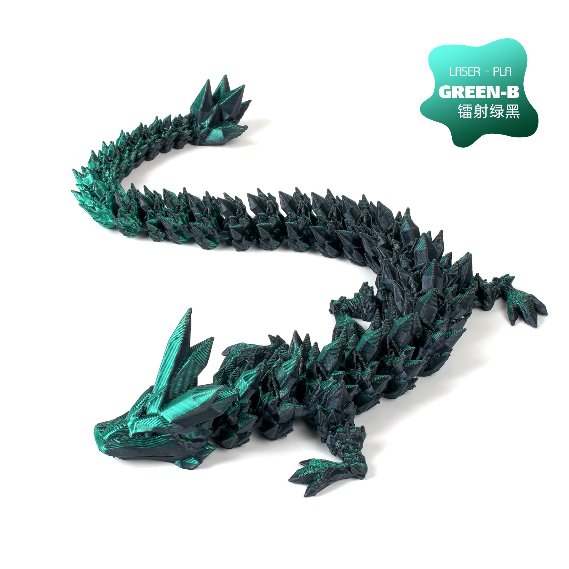 Impresión 3D de cristal dragón ornamentos hechos a mano actividades articulares juguetes de dragón artesanías China dragón huevo al por mayor transfronterizo