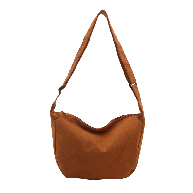 Nueva primavera y verano de 2025, nueva bolsa de gran capacidad de literatura y arte de seda de color sólido, bolsa de mochila relajada casual.