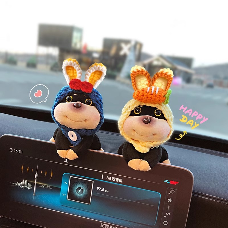 2025 nuevo estilo abeja perro decoración de coche consola central de coche pantalla muñeca de coche muñeca de coche muñeca