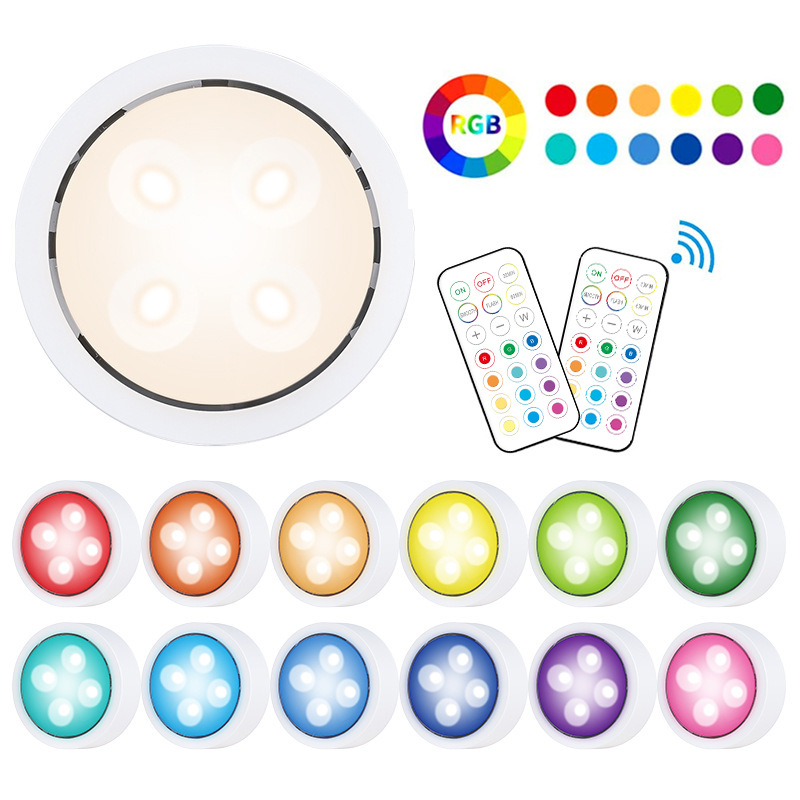 13-Color Control Remoto atmósfera luz cocina gabinete colorido batería control remoto prensa táctil Inicio de sesión hockey sobre hielo luz nocturna