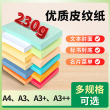 彩色卡纸A4优质皮纹纸230g标书文件合同封面纸A3 A3+ A3++封皮纸