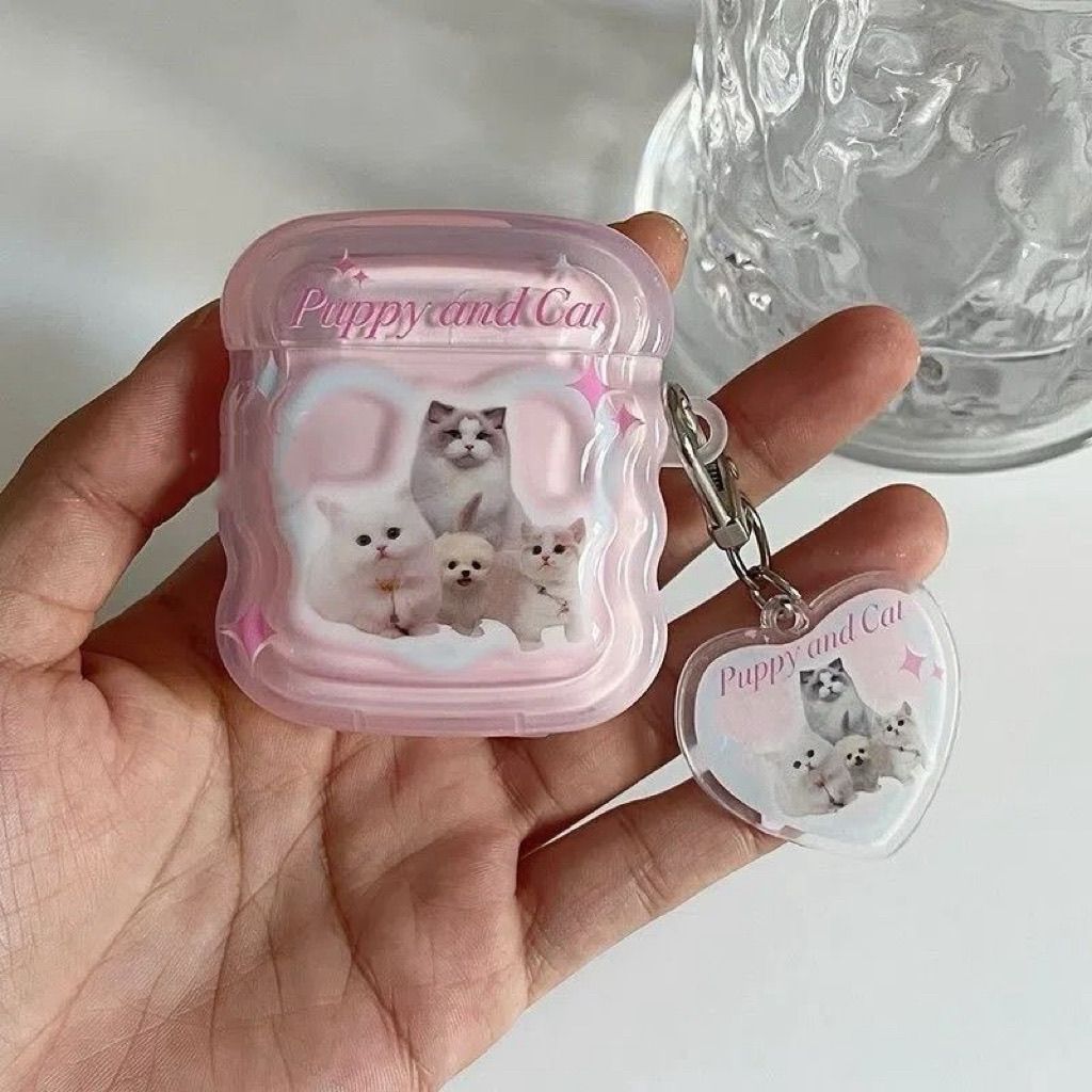 Gatos de amor adecuados para airpodspro3 auriculares huaqiangbei 5 generación airpods 4 generación cubierta protectora bluetooth